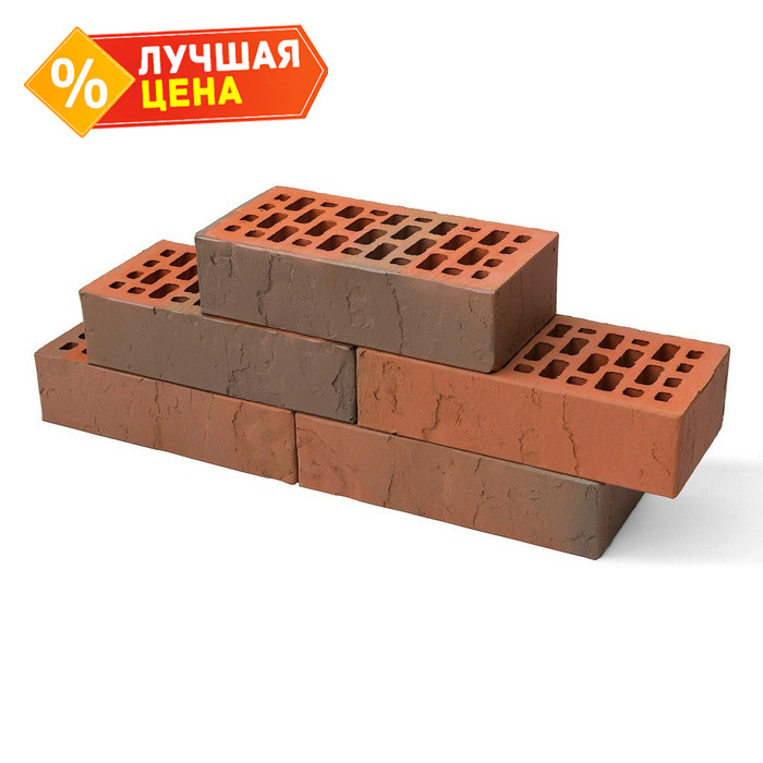 Кирпич BRAER облицовочный БРАЕР кладка Глосса терра, 1НФ, 250х120х65 мм