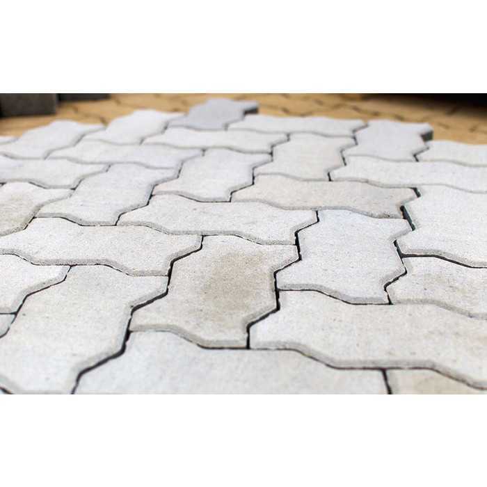 Плитка тротуарная BRAER Волна циркон, 240x135x80 мм